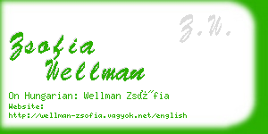 zsofia wellman business card